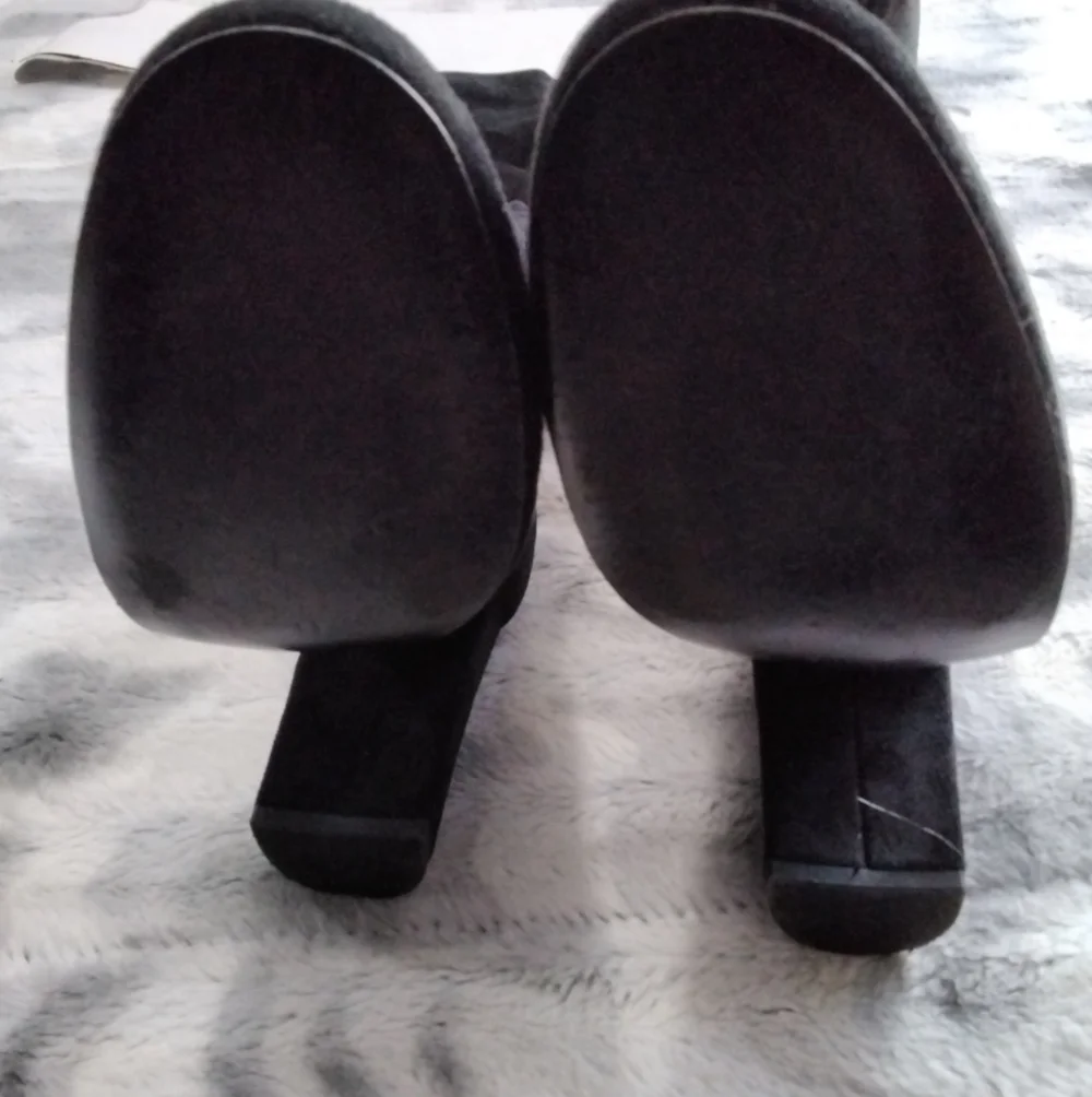 Ivanka Trump Black Suede Over The Knee Boots Size 5.5